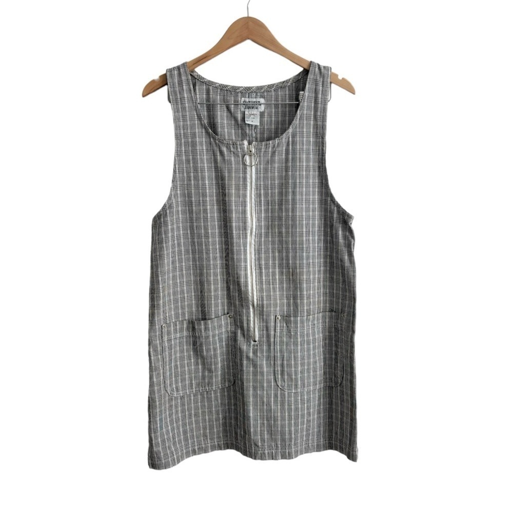 Vintage Y2K Plaid Zipper Front Dress
